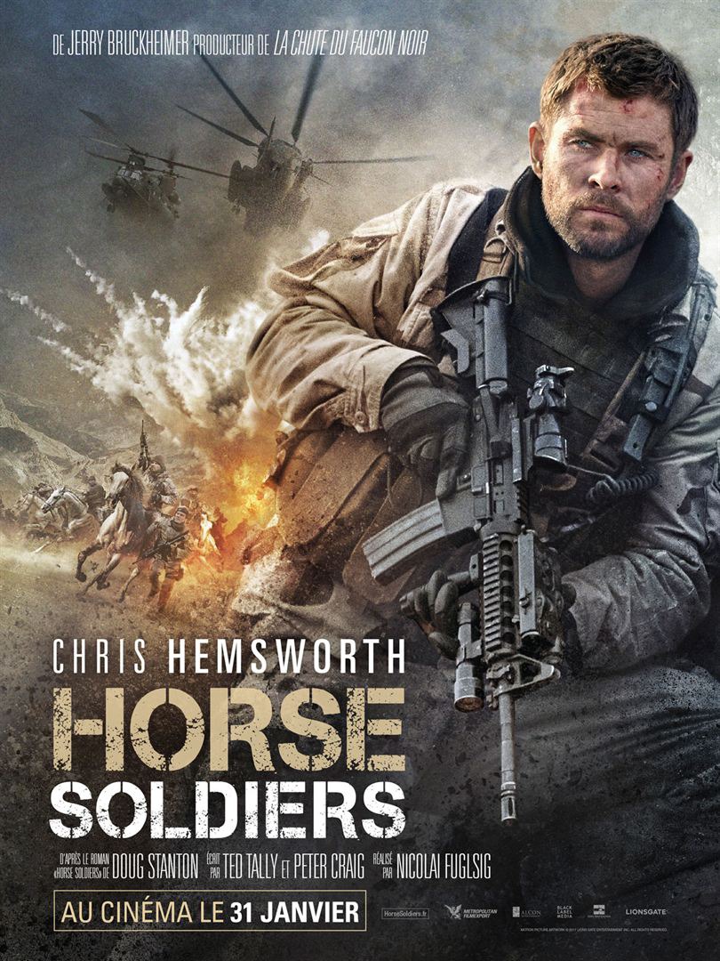 Постеры военного экшена «Кавалерия» с Крисом Хемсвортом