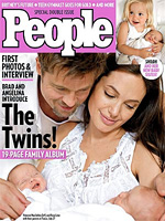 Анджелина Джоли и Брэд Питт продали права на эксклюзивную публикацию фотографий своих рожденных в Ницце 12 июля близнецов Вивьенн Марчелайн и Нокса Леона за 14 млн. долларов
