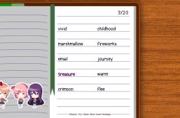 Скриншот из игры «Doki Doki Literature Club!»