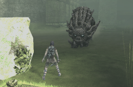 Скриншот из игры «Shadow of the Colossus»