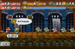 Скриншот из игры «Paper Mario: The Thousand-Year Door»