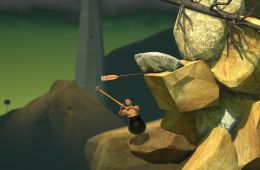 Скриншот из игры «Getting Over It with Bennett Foddy»