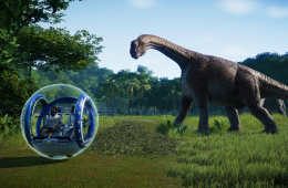 Скриншот из игры «Jurassic World Evolution»