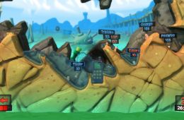 Скриншот из игры «Worms Revolution»