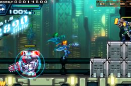 Скриншот из игры «Azure Striker Gunvolt»