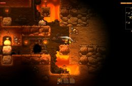 Скриншот из игры «SteamWorld Dig»