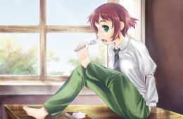 Скриншот из игры «Katawa Shoujo»