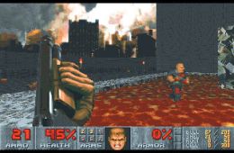 Скриншот из игры «Doom II: Hell on Earth»