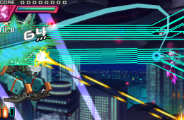 Скриншот из игры «Azure Striker Gunvolt 2»