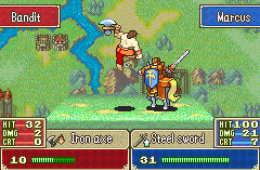 Скриншот из игры «Fire Emblem: The Blazing Blade»