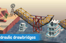 Скриншот из игры «Poly Bridge»