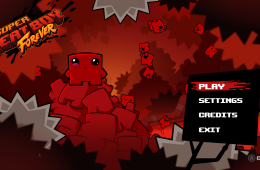 Скриншот из игры «Super Meat Boy Forever»