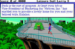 Скриншот из игры «Leisure Suit Larry III: Passionate Patti in Pursuit of the Pulsating Pectoral»
