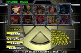 Скриншот из игры «X-Men: Mutant Academy»