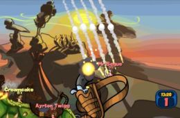Скриншот из игры «Worms 2: Armageddon»