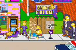 Скриншот из игры «The Simpsons Arcade Game»