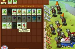 Скриншот из игры «Plants vs. Zombies»