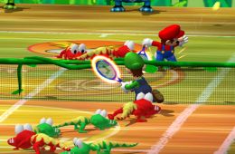 Скриншот из игры «Mario Power Tennis»