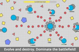 Скриншот из игры «Diep.io»