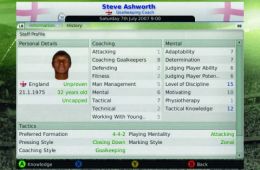 Скриншот из игры «Football Manager 2008»