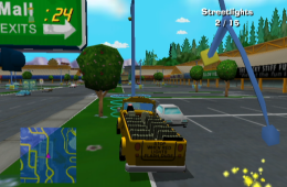 Скриншот из игры «The Simpsons: Road Rage»