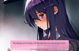 Скриншот из игры «Doki Doki Literature Club!»