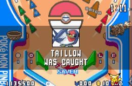 Скриншот из игры «Pokémon Pinball: Ruby & Sapphire»