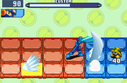 Скриншот из игры «Mega Man Battle Network 6: Cybeast Falzar»