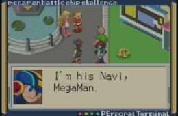 Скриншот из игры «Mega Man Battle Chip Challenge»