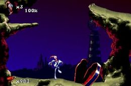 Скриншот из игры «Earthworm Jim 2»