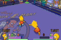 Скриншот из игры «The Simpsons Wrestling»