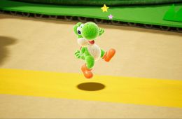 Скриншот из игры «Yoshi's Crafted World»