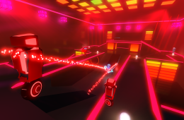 Скриншот из игры «Robot Roller-Derby Disco Dodgeball»