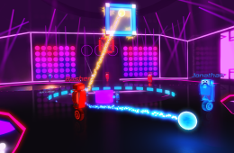 Скриншот из игры «Robot Roller-Derby Disco Dodgeball»