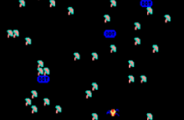 Скриншот из игры «Millipede»
