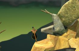 Скриншот из игры «Getting Over It with Bennett Foddy»