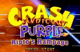 Скриншот из игры «Crash Bandicoot Purple: Ripto's Rampage»