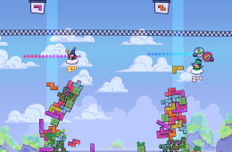 Скриншот из игры «Tricky Towers»