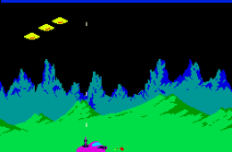 Скриншот из игры «Moon Patrol»