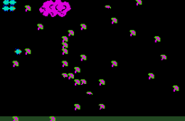 Скриншот из игры «Millipede»