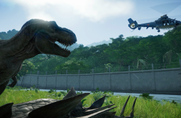 Скриншот из игры «Jurassic World Evolution»