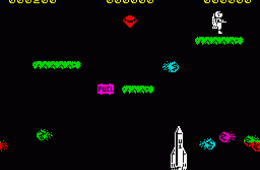 Скриншот из игры «Jetpac»