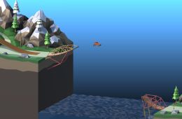 Скриншот из игры «Poly Bridge 2»