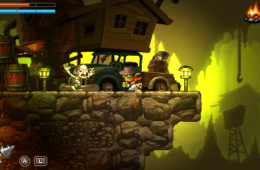 Скриншот из игры «SteamWorld Dig»