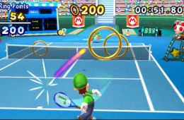 Скриншот из игры «Mario Tennis Open»