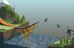 Скриншот из игры «Poly Bridge»