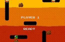 Скриншот из игры «Dig Dug»
