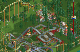 Скриншот из игры «RollerCoaster Tycoon»