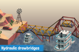 Скриншот из игры «Poly Bridge»