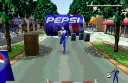 Скриншот из игры «Pepsiman»